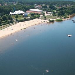 Luftbild Seestrand Großkoschen, Foto: Mario Hambsch